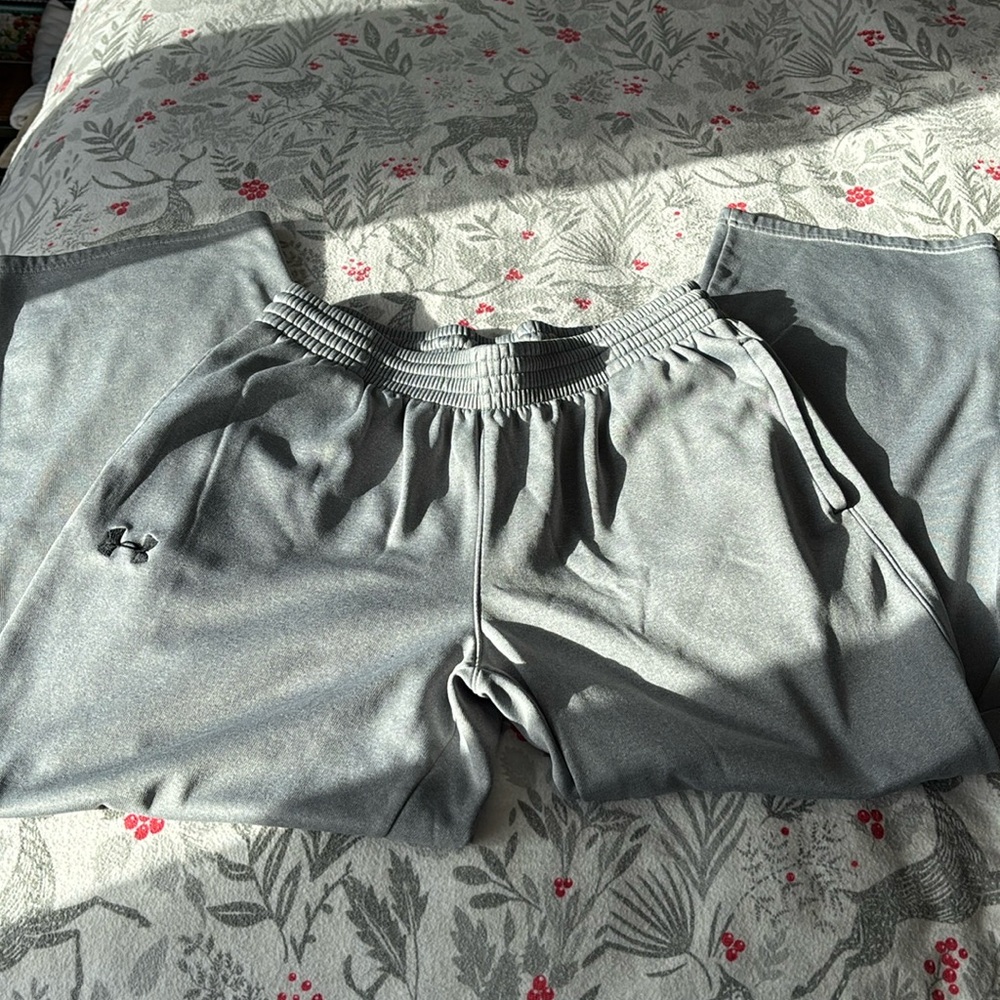 Under Armour sweat pants.